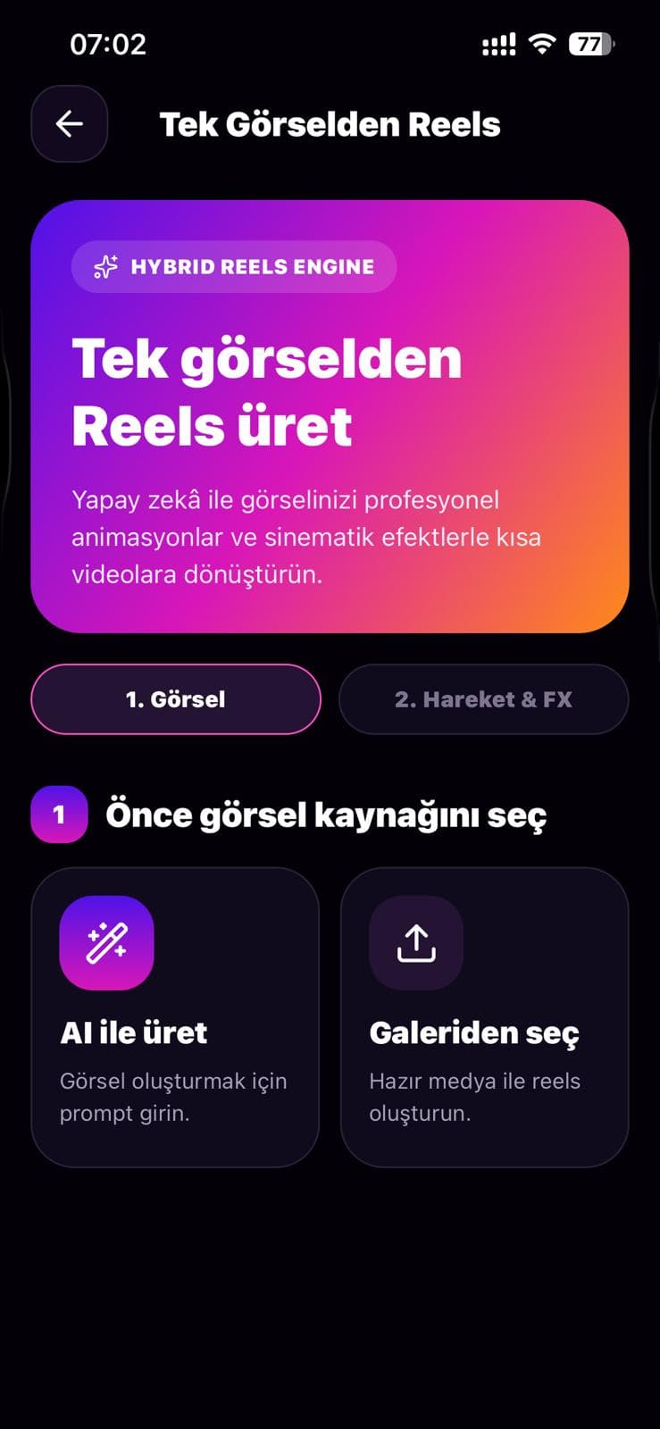 IB Reels Maker ekran 3