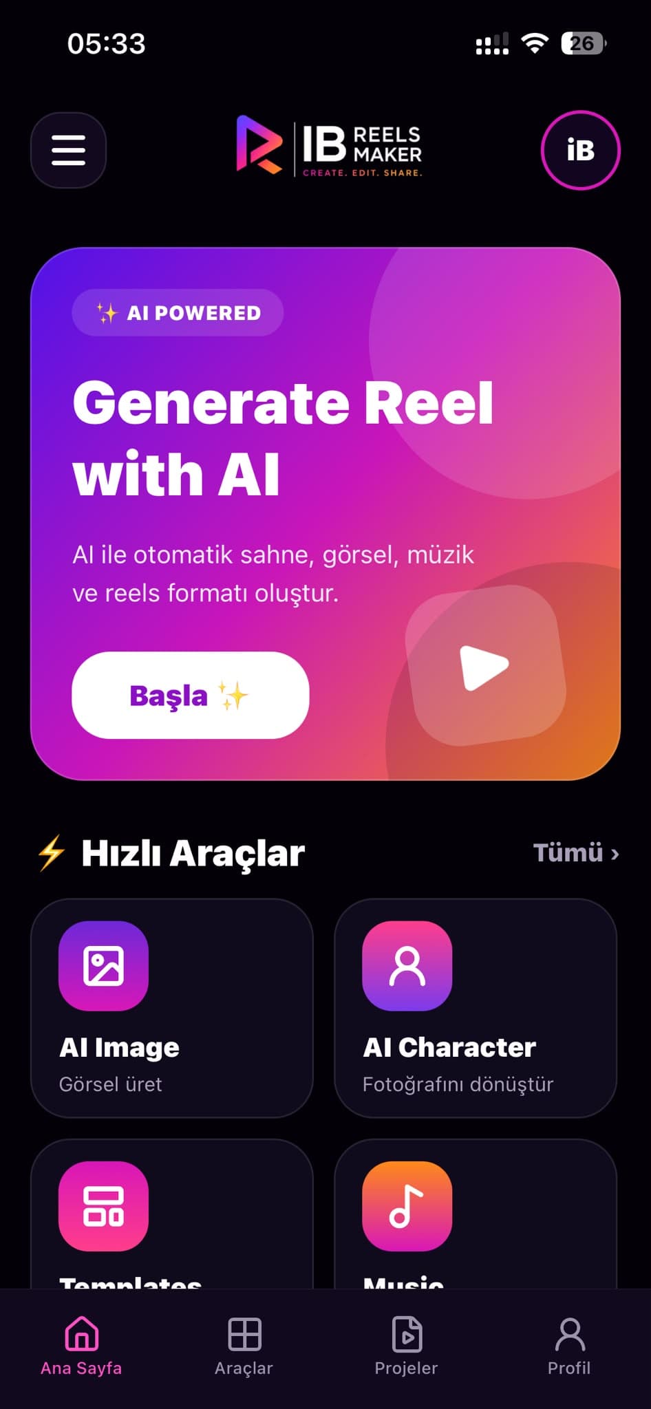 IB Reels Maker ekran görüntüsü