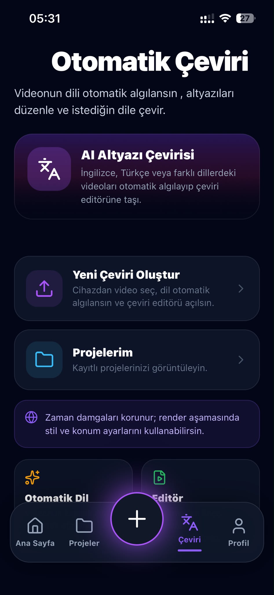 IB Subtitle Studio ekran 2
